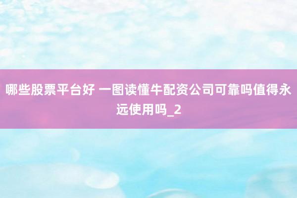 哪些股票平台好 一图读懂牛配资公司可靠吗值得永远使用吗_2